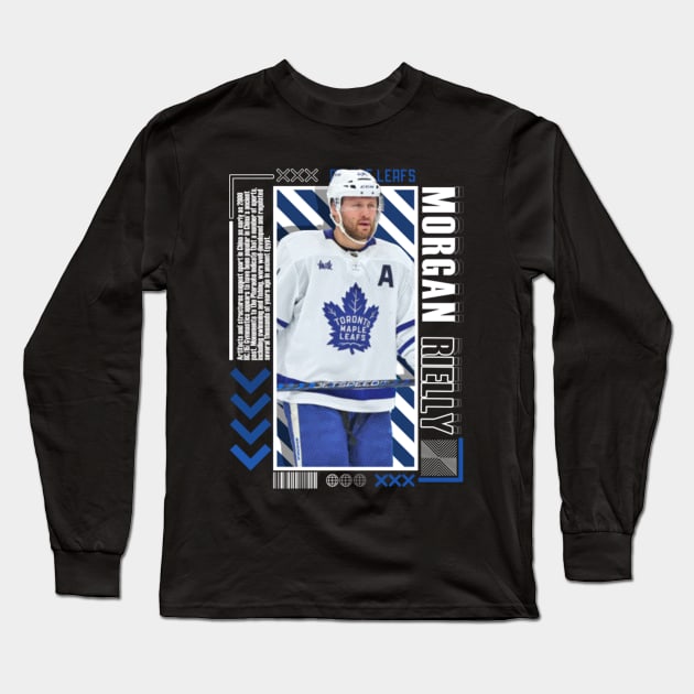 Morgan Rielly Paper Poster Version 10 Long Sleeve T-Shirt by art.Hamdan